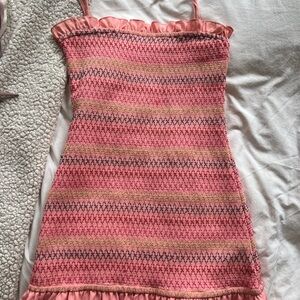 Lovers and Friends Body con mini dress with Ruffle Trim